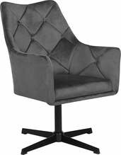 Tugitool Beliani Vaksala, 73 x 61 x 95 cm, hall/must
