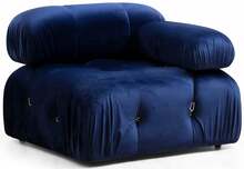 Tugitool Hanah Home Bubble 1R Velvet, 95 x 95 x 75 cm, sinine
