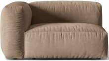 Mooduldiivani osa Micadoni Martina Vogue 3, 121 x 106 x 75 cm, tume beež, vasak