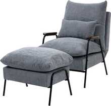 Relax tugitool Homcom, jalatoega, lamamisfunktsiooniga, hall