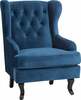 Tugitool Beliani Alta, 78 x 72 x 102 cm, tumesinine, samet