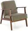 Tugitool Halmar Milano 1S, 77 x 65 x 77 cm, oliiviroheline/pähkel