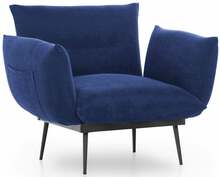 Tugitool Hanah Home Jax Solo GR125, 60 x 80 x 95 cm, tumesinine