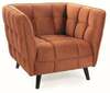 Tugitool Signal Meble Castello Velvet 1, 85 x 92 x 78 cm, oranž