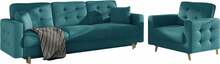 Mööblikomplekt Eltap Asgard 3F/1F, siseruumidesse, türkiissinine