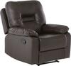Kokkupandav tugitool Beliani Bergen, 74 x 85 x 101 cm, pruun, recliner
