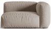 Mooduldiivani osa Micadoni Martina Structured, 121 x 106 x 75 cm, tume beež, parem