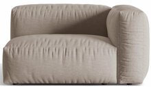 Mooduldiivani osa Micadoni Martina Structured, 121 x 106 x 75 cm, tume beež, parem