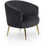 Tugitool Halmar Crown, 78 x 72 x 80 cm, must