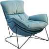 Tugitool Home4you Diva, 88 x 96 x 84 cm, helesinine
