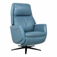 Lamamistool Blue Damiano, sinine nahk, elektrilise mehhanismiga