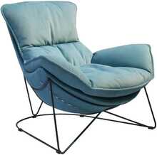 Tugitool Home4you Diva, 88 x 96 x 84 cm, helesinine