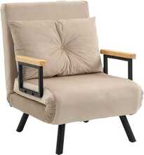 Lamamistool Homcom, 63 x 73 x 81 cm, beež