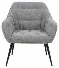 Tugitool Actona Monza Brooke, 74 x 77,5 x 81 cm, must/hall