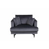 Tugitool Venture Home Sofia, 92 x 82 x 104 cm, must/tumehall velvet