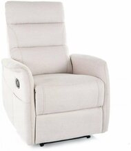 Recliner-tugitool Signal Meble Solon M Brego, 86 x 74 x 106 cm, kreemjas