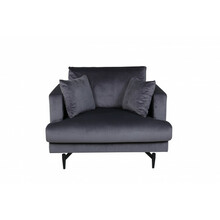 Tugitool Venture Home Sofia, 92 x 82 x 104 cm, must/tumehall velvet