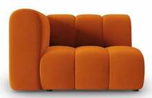 Mooduldiivan Micadoni Home Lupine Velvet, 114 x 87 x 70 cm, oranž, vasak