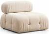 Tugitool Hanah Home Bubble O1, 95 x 95 x 75 cm, kreemjas