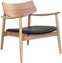 Tugitool House Nordic Olvera, 69 x 69 x 72 cm, tamm/must