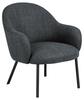 Tugitool Actona Spencer, 75 x 70 x 75 cm, hall/tumehall, teras matt must