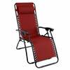Lamamistool Patio Relax, 175 x 44 x 48 - 66.5 cm, punane/bordoo