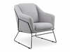 Tugitool Halmar Soft 2, 76 x 69 x 81 cm, must/hall