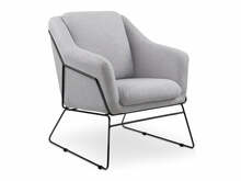 Tugitool Halmar Soft 2, 76 x 69 x 81 cm, must/hall