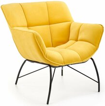 Tugitool Halmar Belton, 74 x 73 x 78 cm, kollane