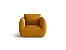 Tugitool Micadoni Home Iga, 95.5 x 87 x 80 cm, velvet, kollane