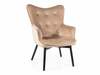 Tugitool Signal Meble Carmen Velvet, 75 x 72 x 99 cm, liivakarva