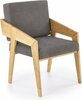 Tugitool Halmar Freedom, 67 x 61 x 90 cm, naturaalne tamm/hall
