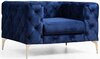 Tugitool Hanah Home Como, 108 x 90 x 70 cm, tumesinine
