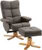 Relax tugitool Homcom, 80 x 86 x 99 cm, pruun, tumbaga ja panipaigaga