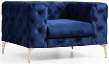 Tugitool Hanah Home Como, 108 x 90 x 70 cm, tumesinine