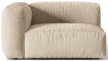 Mooduldiivani osa Micadoni Martina Vogue 1, 121 x 106 x 75 cm, vasak, helebeež