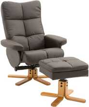 Relax tugitool Homcom, 80 x 86 x 99 cm, pruun, tumbaga ja panipaigaga
