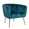 Tugitool Home4you Tucker, 78 x 71 x 69 cm, samet, mereroheline