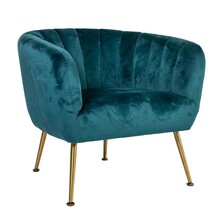 Tugitool Home4you Tucker, 78 x 71 x 69 cm, samet, mereroheline