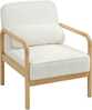 Tugitool Homcom, 67 x 80 x 83 cm, puidust jalad, valge