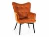 Tugitool Signal Meble Carmen Velvet, 75 x 72 x 99 cm, oranž