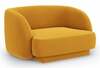 Tugitool Micadoni Home Miley Velvet, 85 x 109 x 74 cm, kollane