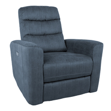 Tugitool recliner Home4You Gaston, sinine, elektrilise mehhanismiga
