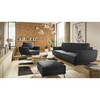 Eltap Megis, 3-osaline, 3F & 1F & Pouf, siseruumidesse, must