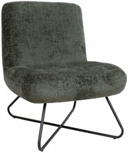 Tugitool Home4you Farica, 74 x 65 x 84 cm, roheline