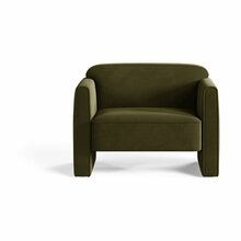 Tugitool Micadoni Abby, 90 x 80 x 69 cm, velvet, roheline
