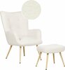 Tugitool Beliani Vejle, 78 x 81 x 100 cm, jalatoega, valge
