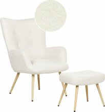 Tugitool Beliani Vejle, 78 x 81 x 100 cm, jalatoega, valge