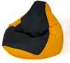 Kott-tool Go Gift Pear XL, 130 x 90 cm, kollane/must