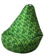 Kott-tool Go Gift Minecraft, 105 x 80 cm, roheline, pirni muster